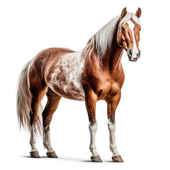 Obraz na płótnie Canvas horse isolated on white background. Generative AI