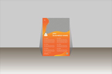 creative professional corporate modern vector flyer A4 template design, cover and poster.