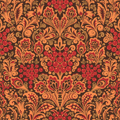 Seamless repeating pattern of an ornament