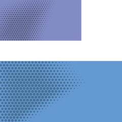 Geometric abstract Hexagon Two Color Background