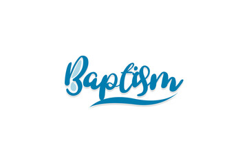 Baptism letter isolated on white background