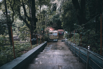 A Shiva temple located inside the forest of Kodagu, Malathirike Hill, Coorg, Shot on 02.12.2020, Kodagu, Karnataka, India