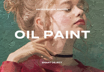 Oil Fine Art Painting Drawing Canvas Paint Paper Photo Effect Mockup Template Texture Overlay Print