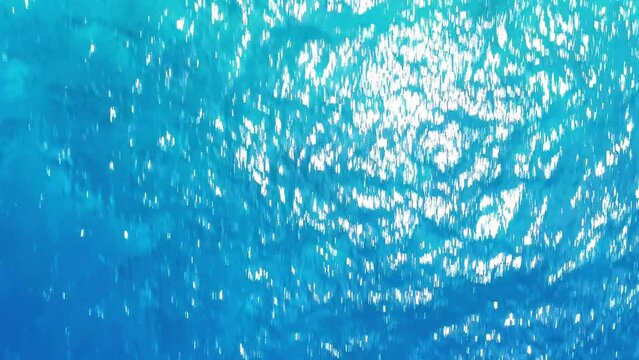 Drone top down perspective from fringing reef coral reef sandy water to deep blue drop off ocean