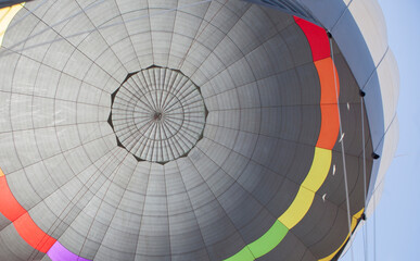 Hot air inflated balloon dome
