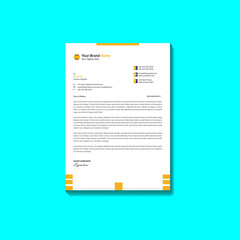 company business letterhead design for your project. creative and modern design template.