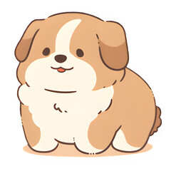 Obraz premium Chubby dog image