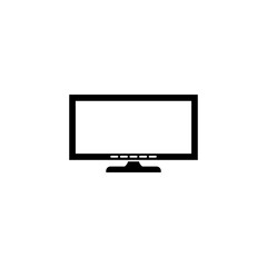 Monitor icon isolated on transparent background