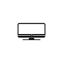Monitor icon isolated on transparent background