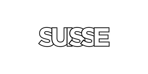 Switzerland emblem. The design features a geometric style, vector illustration with bold typography in a modern font. The graphic slogan lettering.