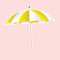 Umbrella vector illustration. Umbrella icon. Safe from rain, racy vector clipart.