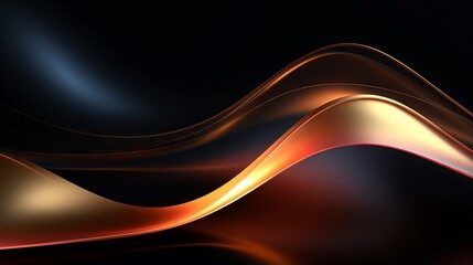Metallic liquid background with abstract waves and tech innovation concept