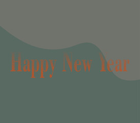 happy new year greeting text effect