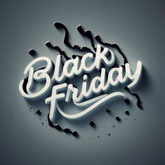 illustration for advertising campaign about Black Friday worldwide