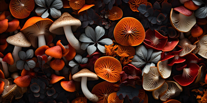 Mushroom Texture pattern background wallper