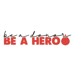 be a donor be a hero svg