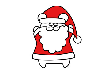 Christmas santa white bear