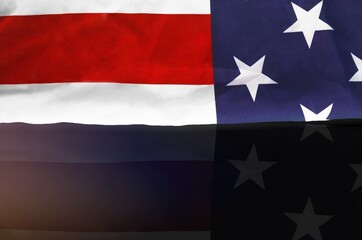 National flag United States of America festive illustration.