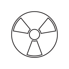 Radioactive warning icon