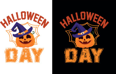Halloween Day t-shirt design template