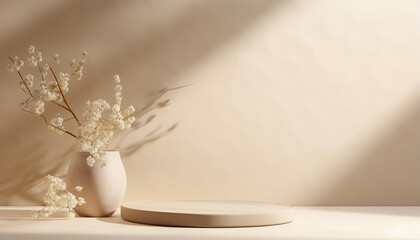 smooth and soft background, in the style of light bronze and white, minimalist stage designs, photo-realistic still life, beige, superflat, tabletop photography 