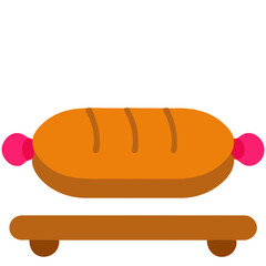 bread and sausage