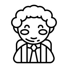 Student icon in vector. Illustration