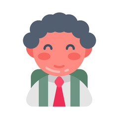 Student icon in vector. Illustration