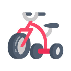 Tricycle icon in vector. Illustration