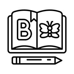 Child Book icon in vector. Illustration
