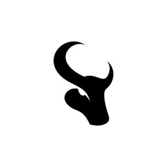 Elegance drawing art buffalo cow ox bull head logo design inspiration
