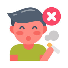 Stop Smoking icon in vector. Illustration