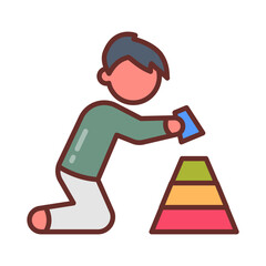 Learning icon in vector. Illustration