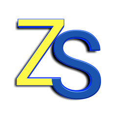 Blue S Gold Z Amazing Graphic Design