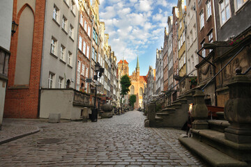 Fototapeta premium Mariacka Street in the old town of Gdańsk in Poland