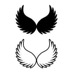 Vector wings logo 