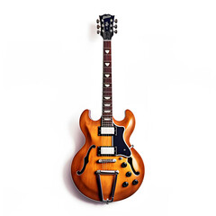 acoustic guitar isolated on white