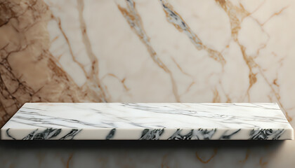 Sleek Sophistication: Product Display on Marble Mockup,  AI Generated,