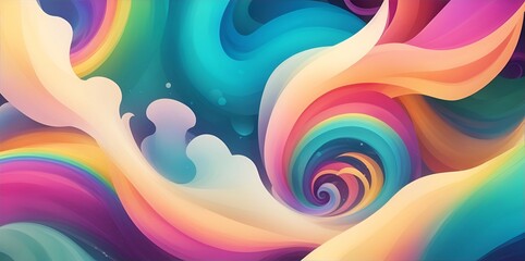 Abstract color splash modern background. AI generated illustration