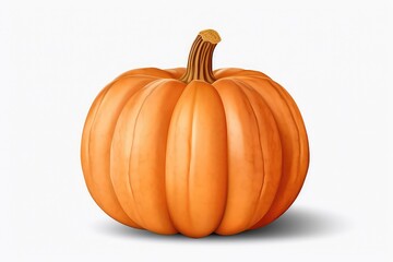 Obraz premium Big Orange Ripe Pumpkin, Perfect For Design Purposes