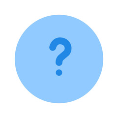 question flat icon