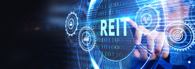 REIT Real estate investment fund ETF Financial stock market.