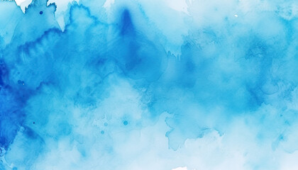 Fototapeta na wymiar abstract azure light baby blue aqua watercolor paint flow texture pattern wallpaper background