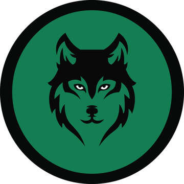 Vector of wolf sport logo, wolf head illustration vector drawing, Brave wolf head mascot Logo design. Vector Template Illustration Design. Mascot Brave wolf Logo design any kind of graphic work