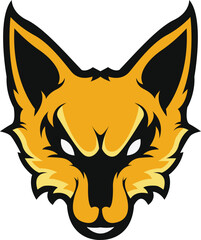 Fox Logo design, Fox sport logo vector , Fox head illustration vector drawing, Mascot Brave Fox Logo design any kind of graphic work, using the concept of a Fox's head, Esport game logo icon