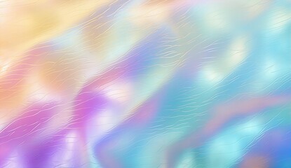 holographic background in gold, yellow, neon green and white, in the style of light sky-blue and pink, soft crosshatchings, glass as material, light purple and dark gray, water drops, embossed paper, 