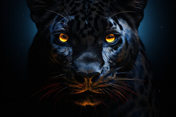 Black panther, studio shot, ai generated
