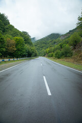 Beautiful view of country road.