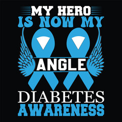 diabetes awareness vector tshirt design 