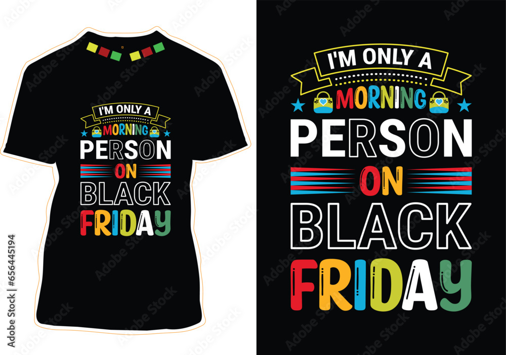 Canvas Prints Happy Black Friday T-shirt Design